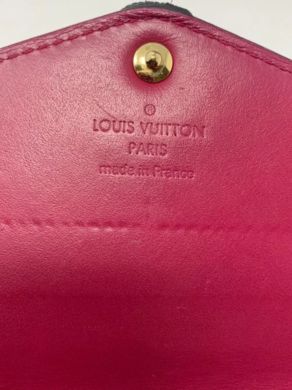Louis Vuitton Monogram Vernis pink wallet